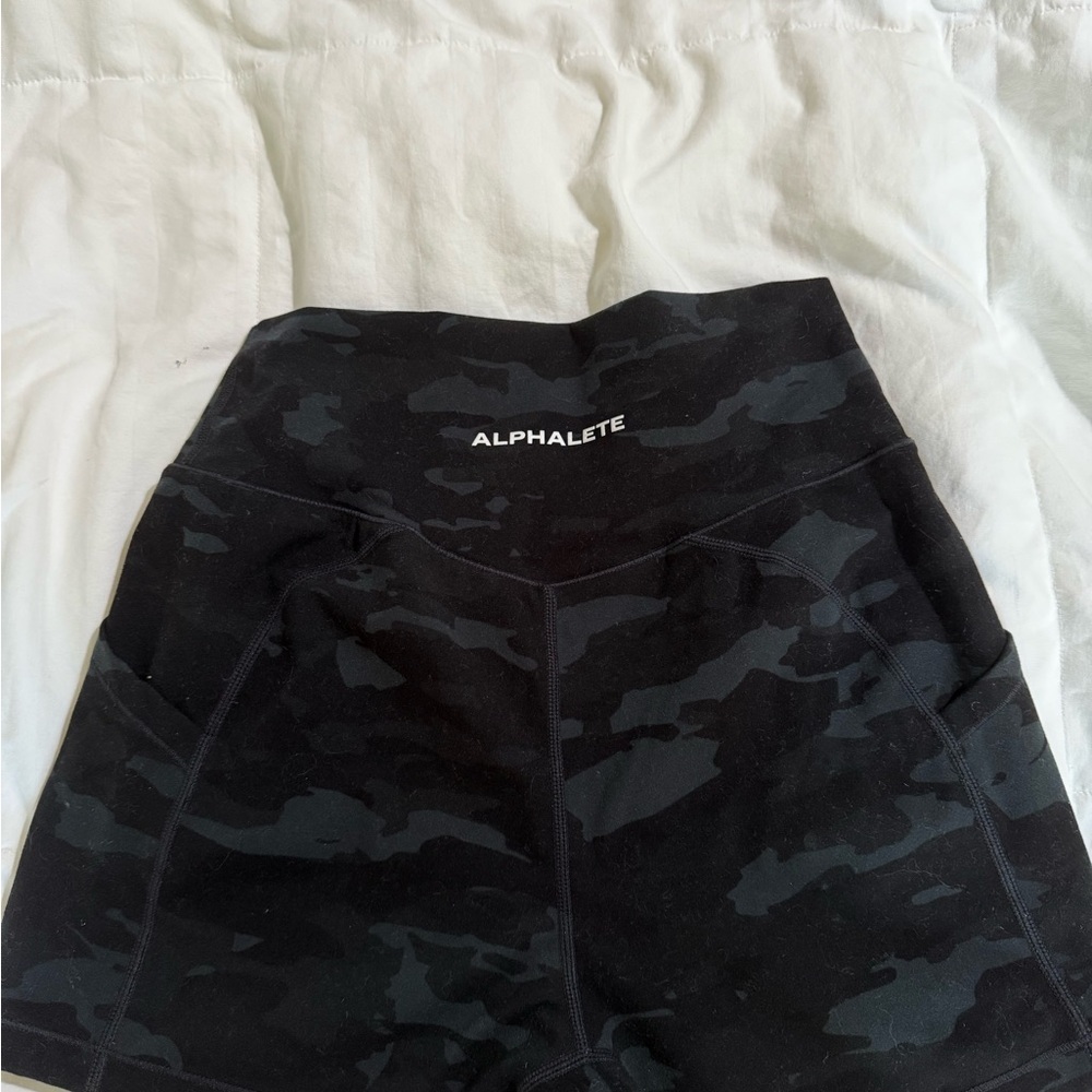 Alphalete Black Athletic Shorts Performance Fit